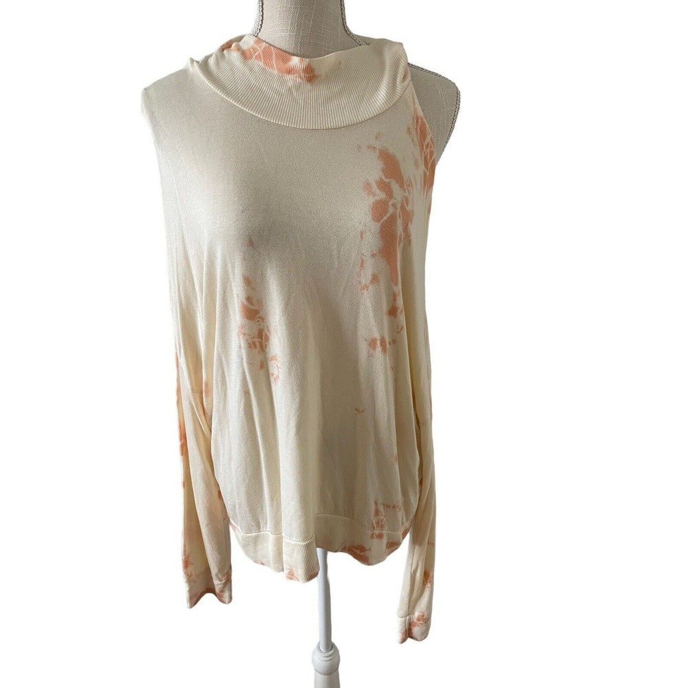 LAmade Cut Out Essex Tie Dye Sweatshirt Cozy Loungewear Top Size Large NWT
